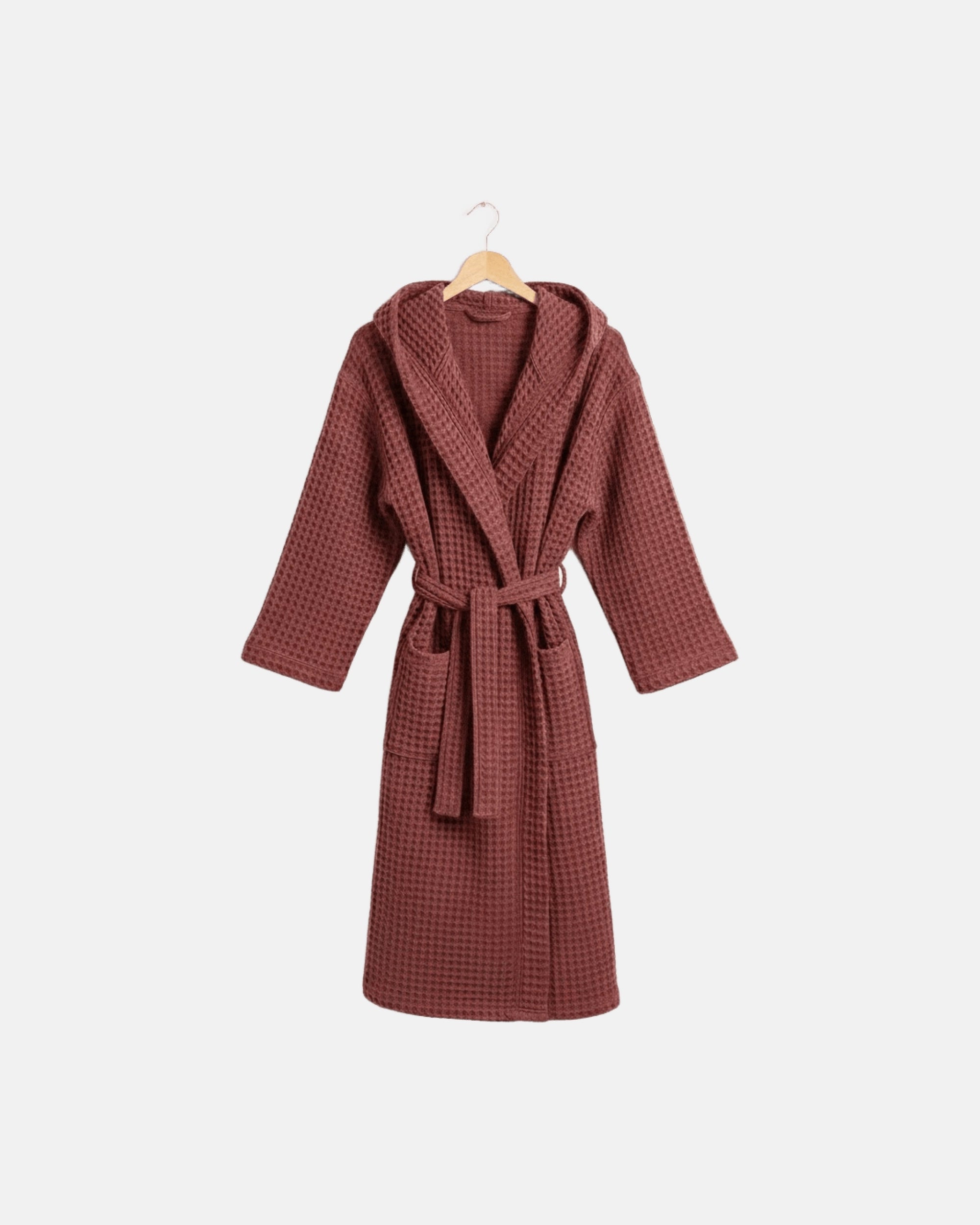 Morgenmantel Waffel Brique Sentier