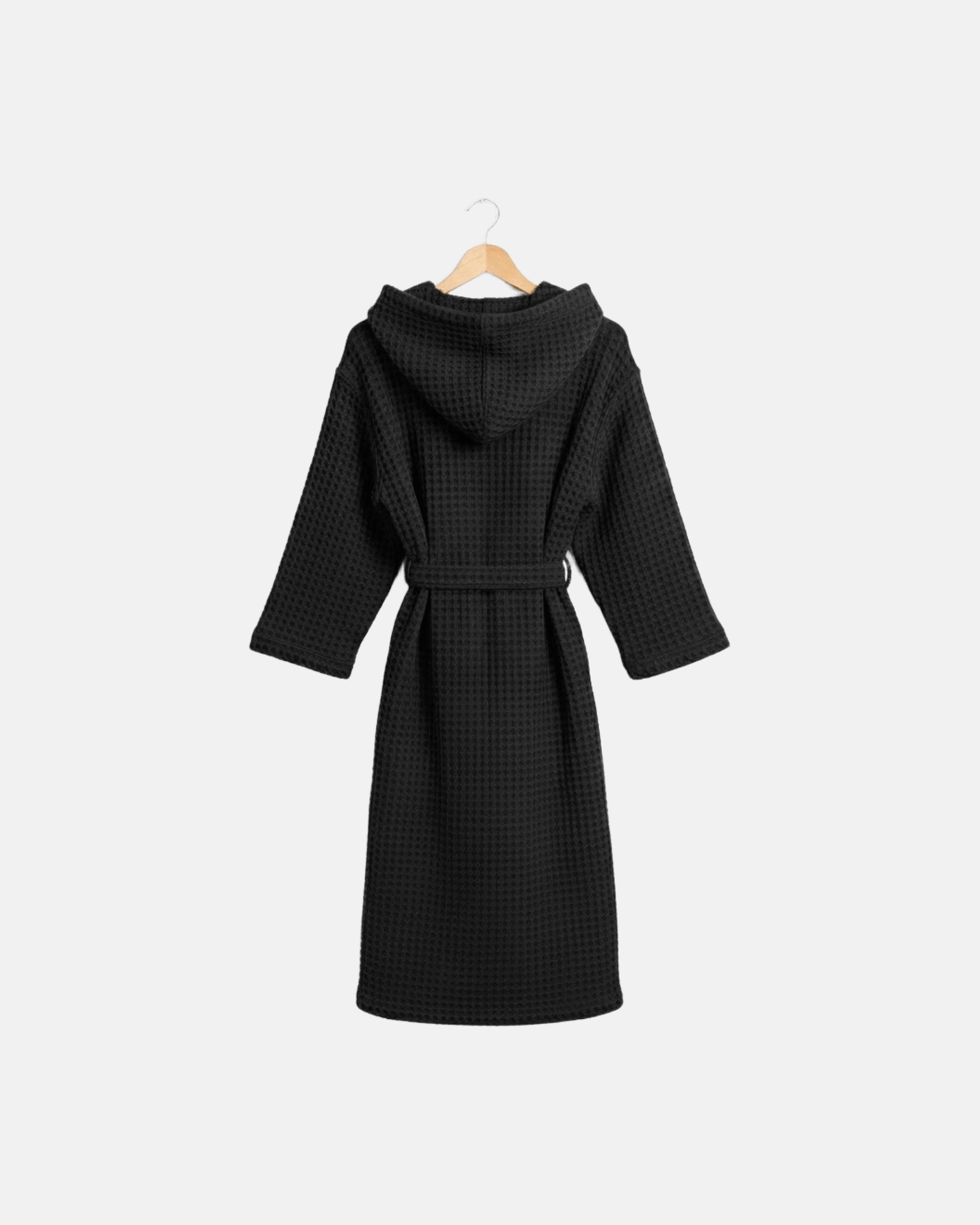 Bademantel Waffle Noir Raspail