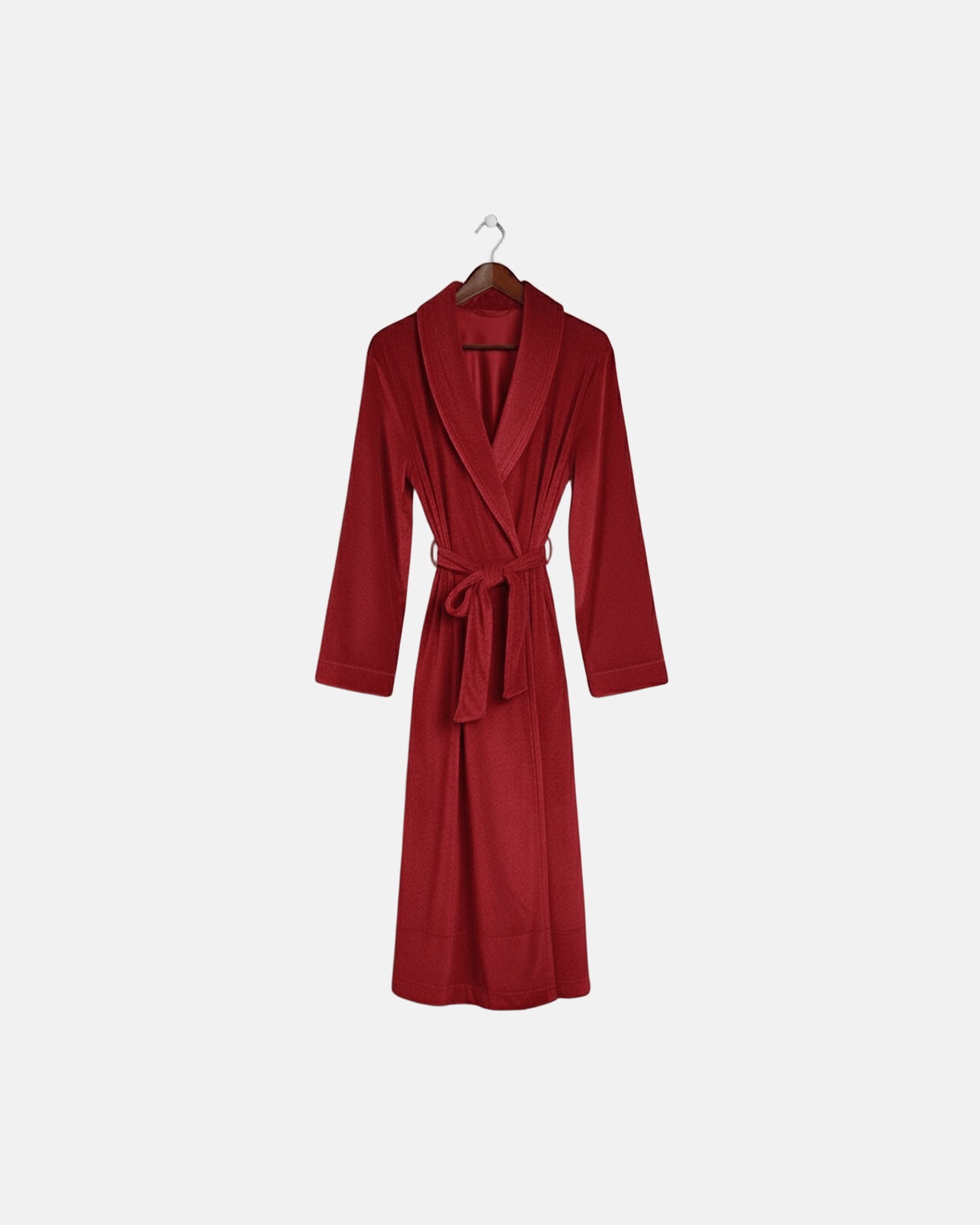 Morgenmantel aus Samt, Rouge Opéra 