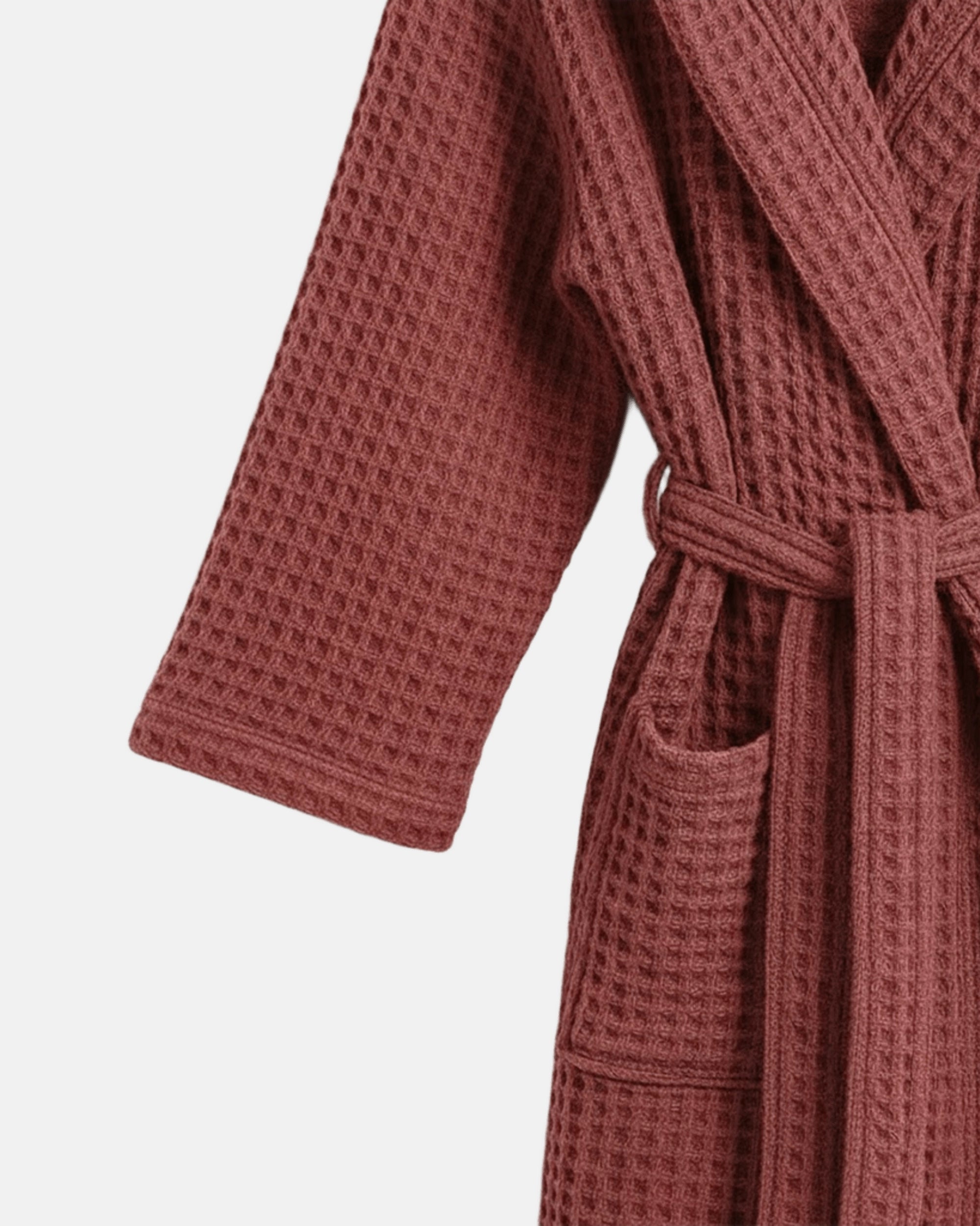 Morgenmantel Waffel Brique Sentier