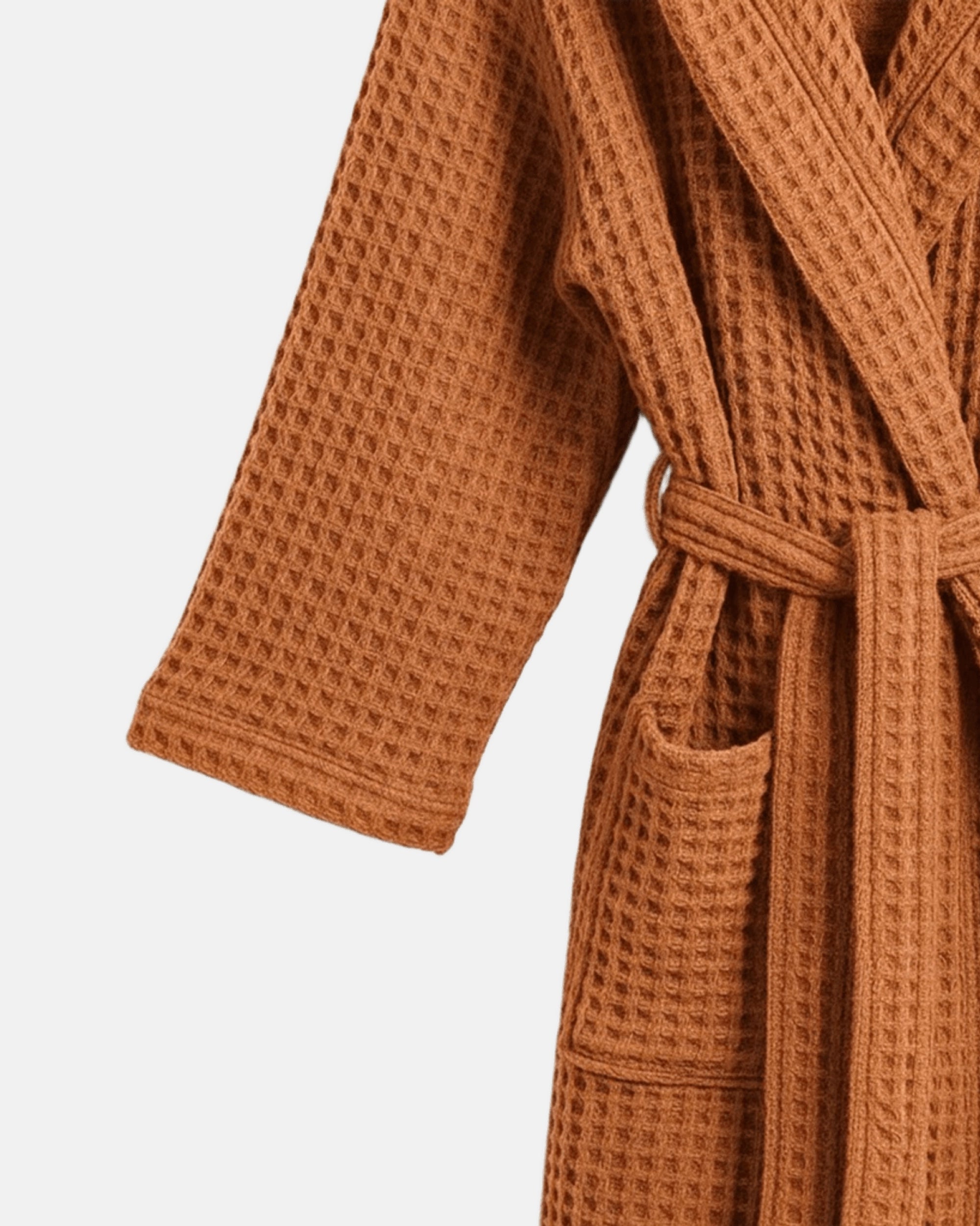 Morgenmantel Waffel Orange Goutte