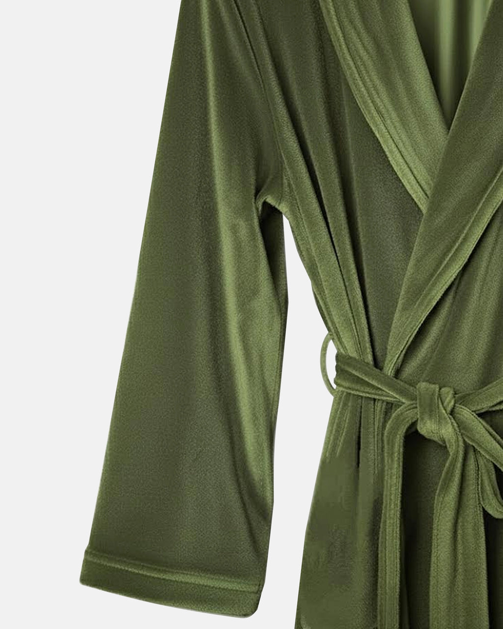 Morgenmantel aus Samt, olivgrün, Invaliden