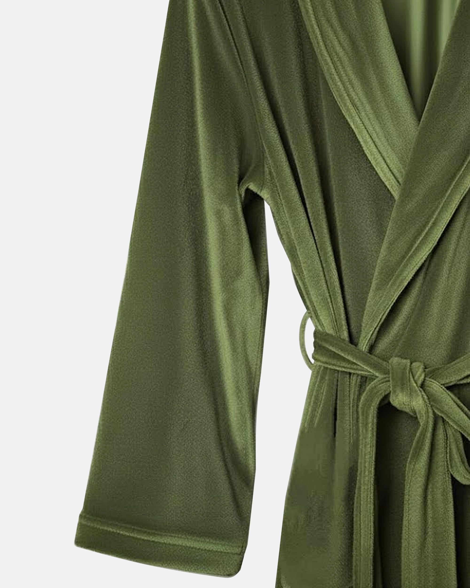 Morgenmantel aus Samt, olivgrün, Invaliden