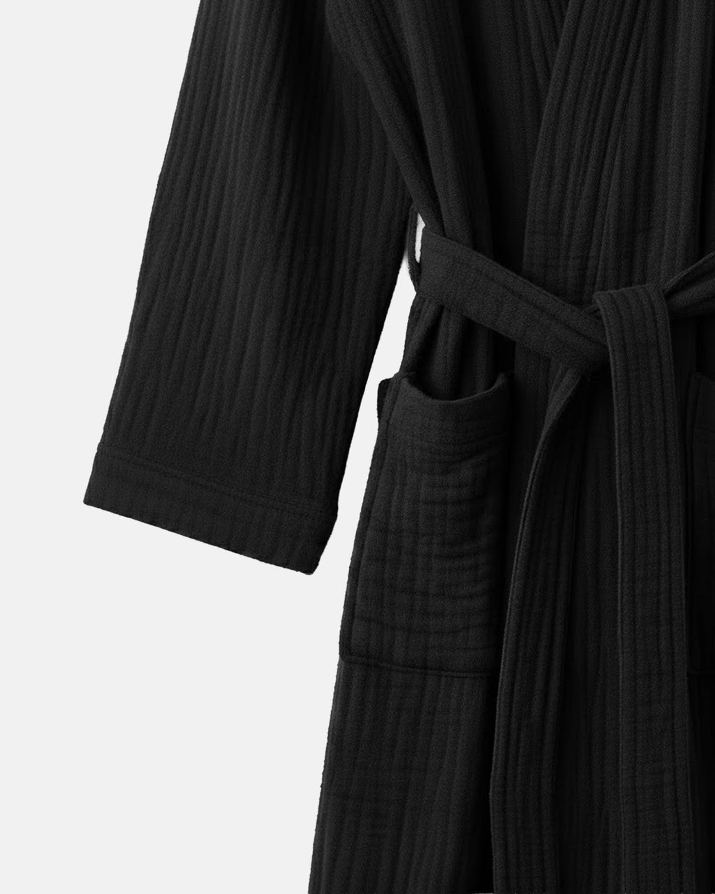 Morgenmantel Musselin Noir Sully