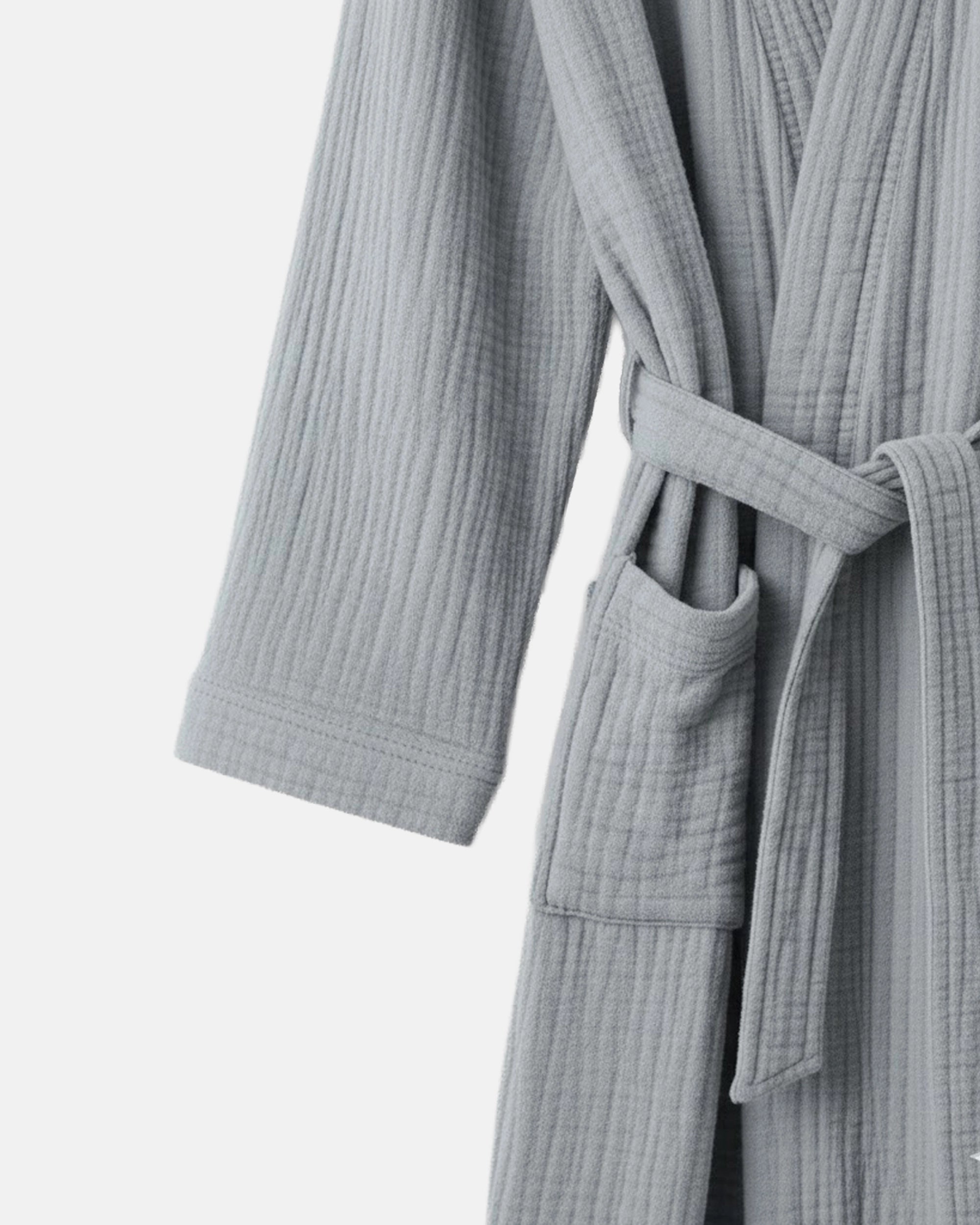 Morgenmantel Musselin Gris Grenelle