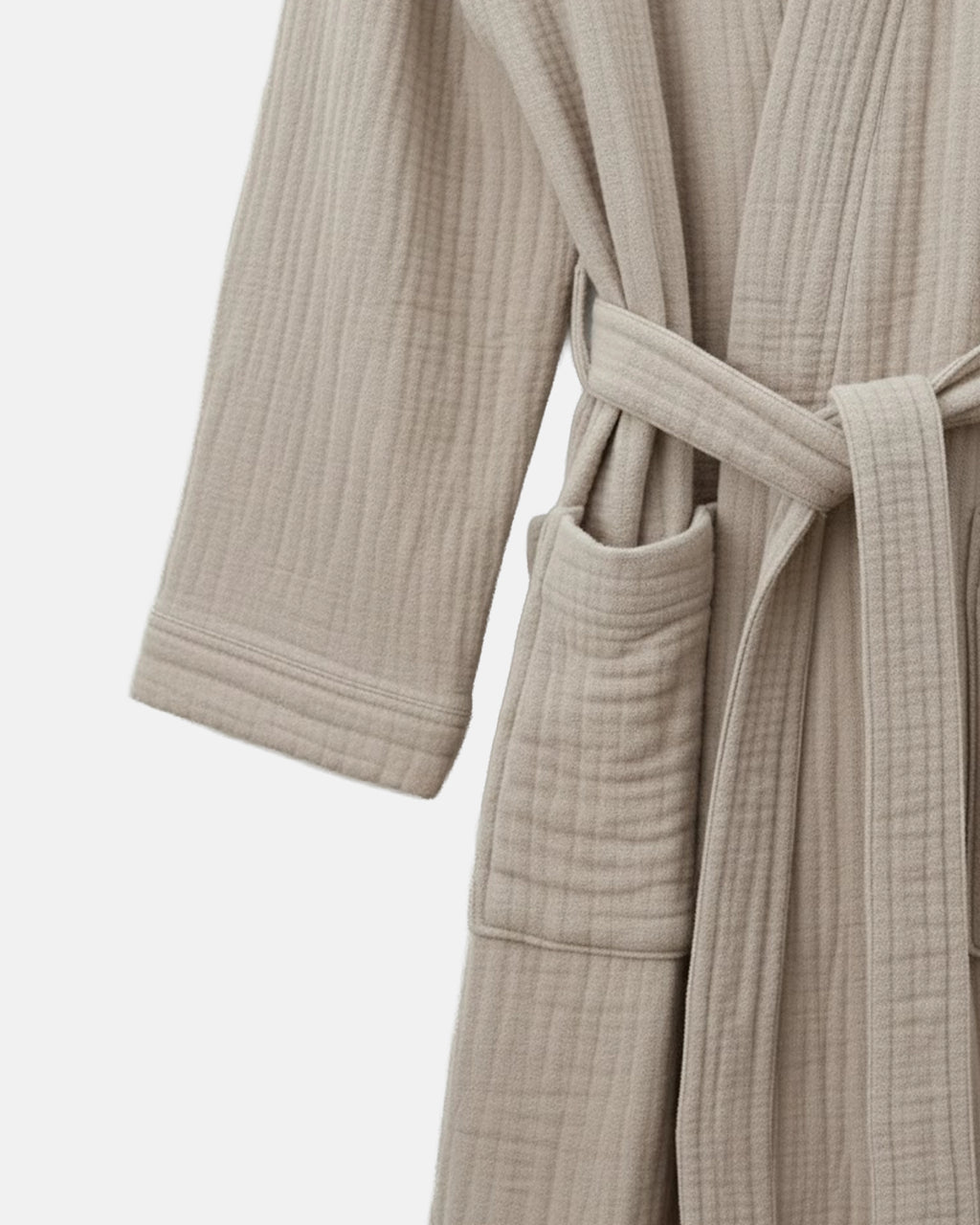 Morgenmantel aus Musselin, beige, Arts