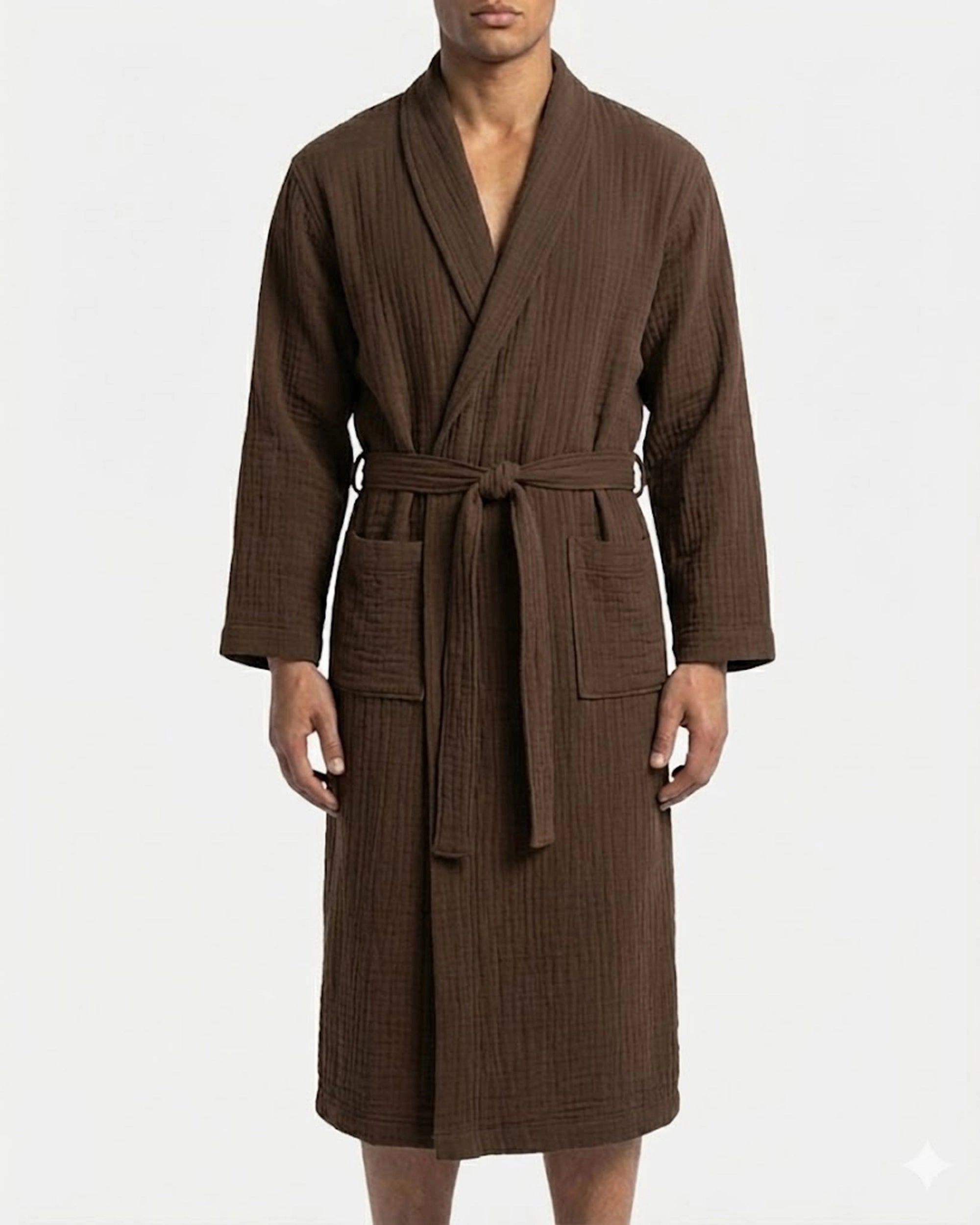 Morgenmantel aus Musselin, Brun Saint-Louis