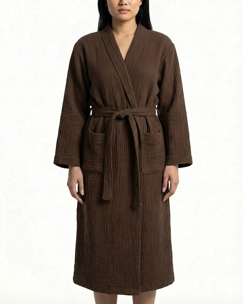 Morgenmantel aus Musselin, Brun Saint-Louis