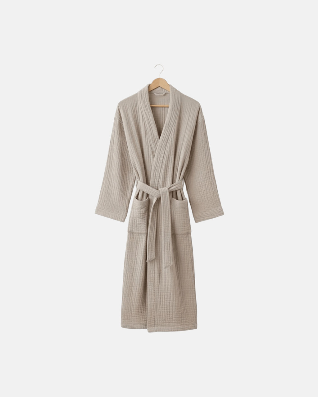 Morgenmantel aus Musselin, beige, Arts