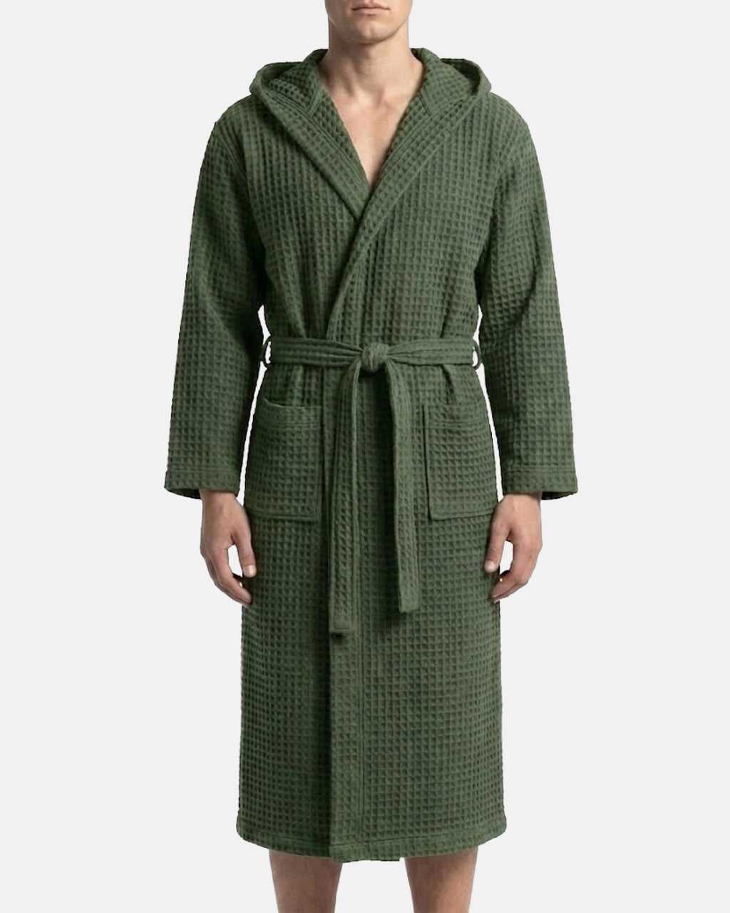 Morgenmantel Waffel Vert Lachaise