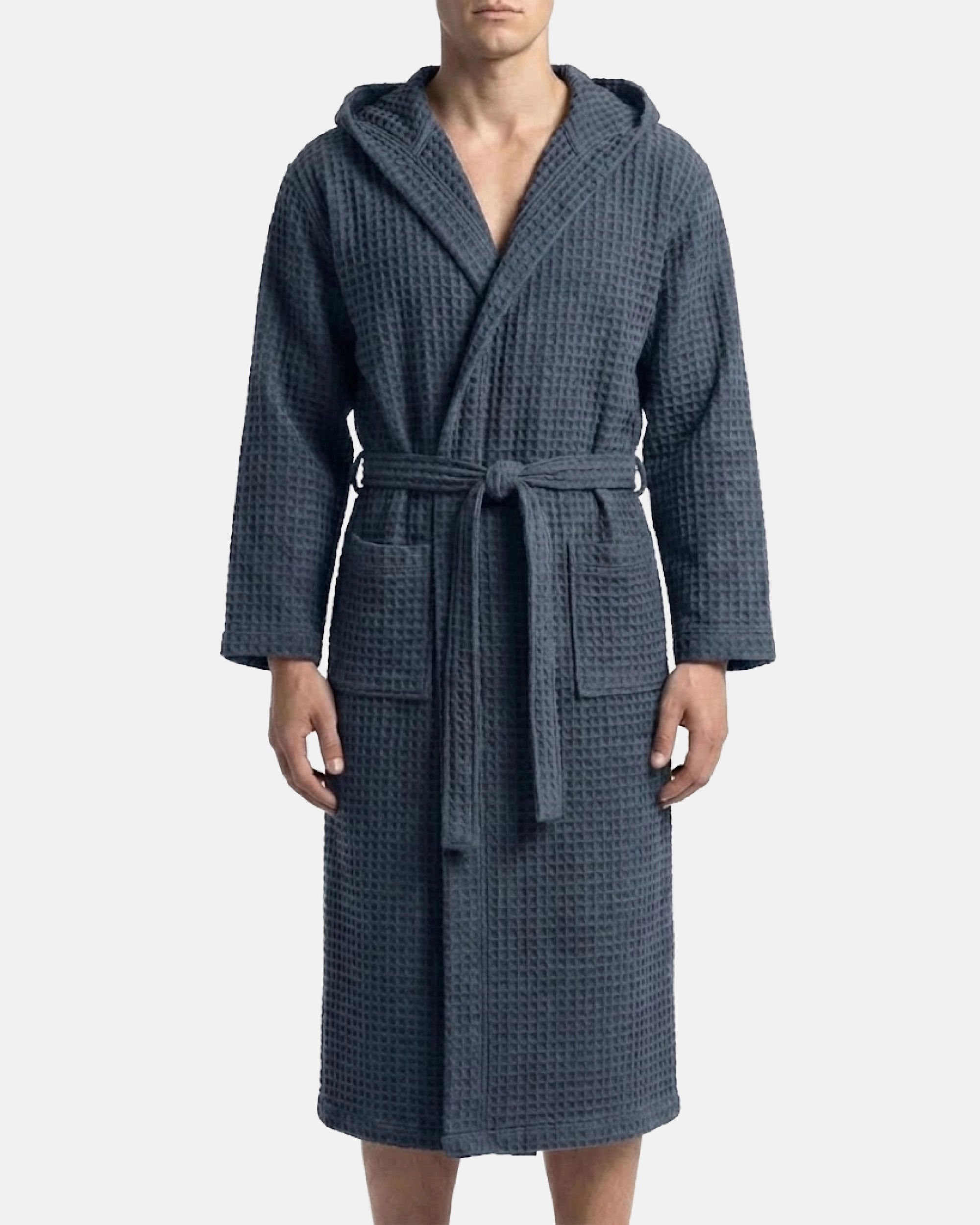 Morgenmantel Waffel Gris République
