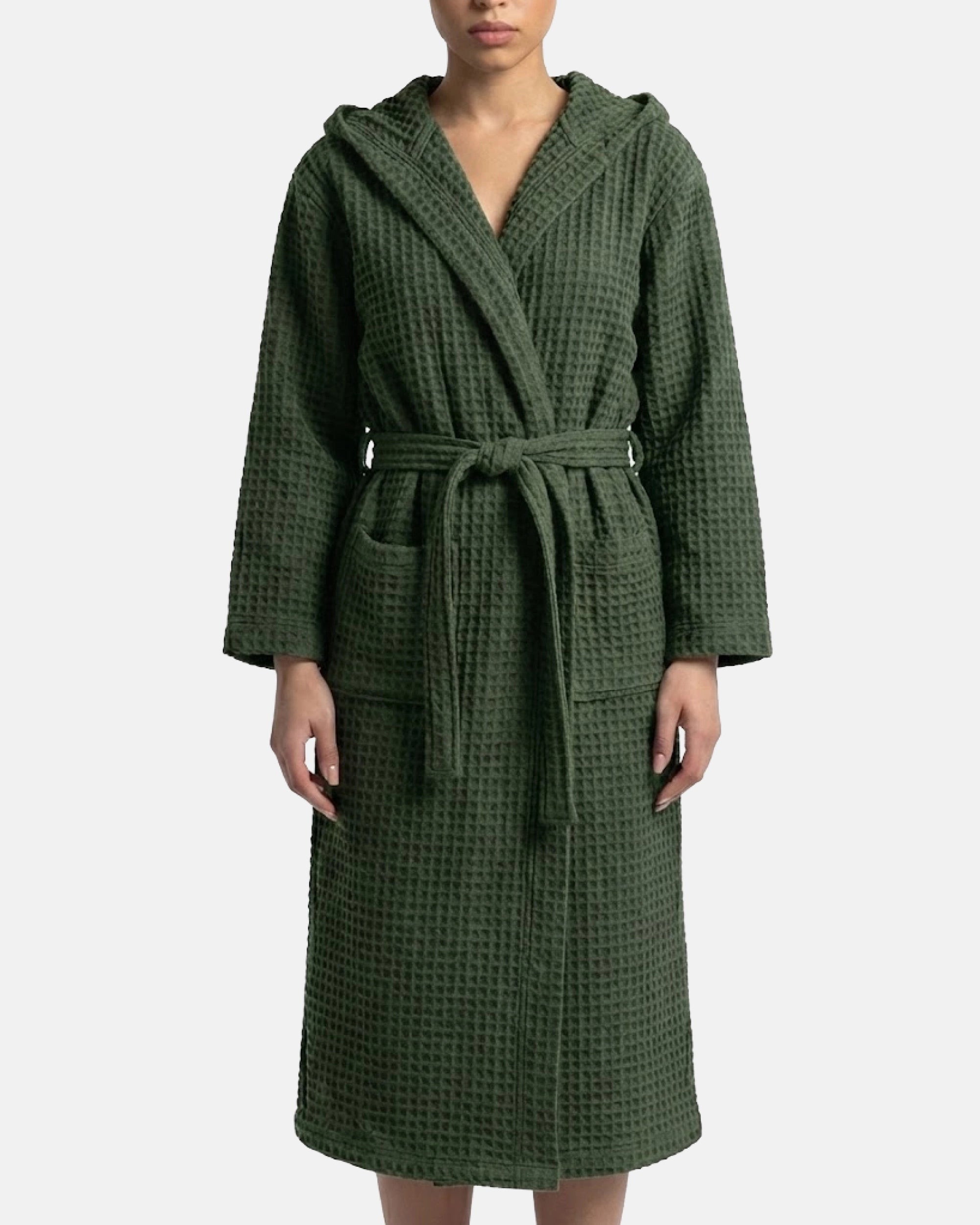 Morgenmantel Waffel Vert Lachaise